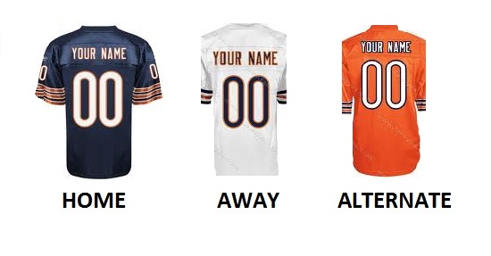 (image for) CHICAGO Pro Football Number Kit - Click Image to Close